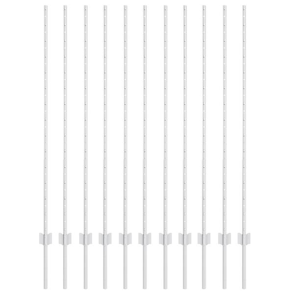 Grote foto vidaxl hekpalen 22 stuks u profiel 140 cm gegalvaniseerd staal tuin en terras overige tuin en terras