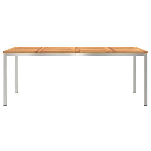 Grote foto vidaxl buiten eettafel 200x90x74.5 cm van massief acaciahout tuin en terras tuinmeubelen