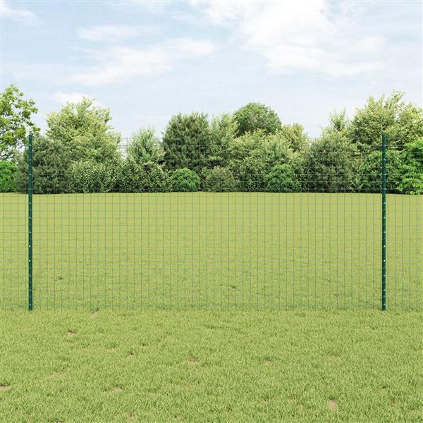 Grote foto vidaxl hekpalen 5 stuks u profiel groen 120 cm staal tuin en terras overige tuin en terras