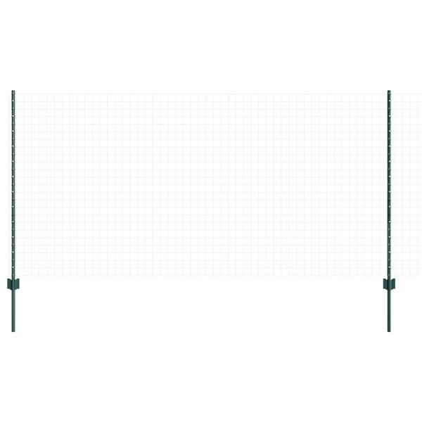 Grote foto vidaxl hekpalen 5 stuks u profiel groen 120 cm staal tuin en terras overige tuin en terras