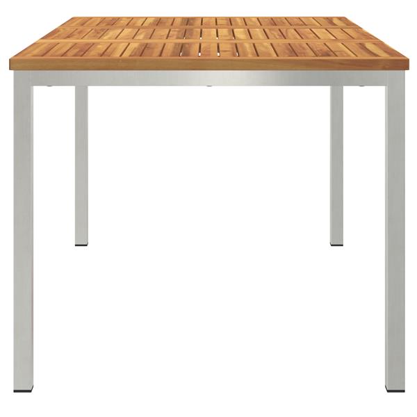 Grote foto vidaxl tuin eettafel 150x90x75 cm van acaciahout tuin en terras tuinmeubelen