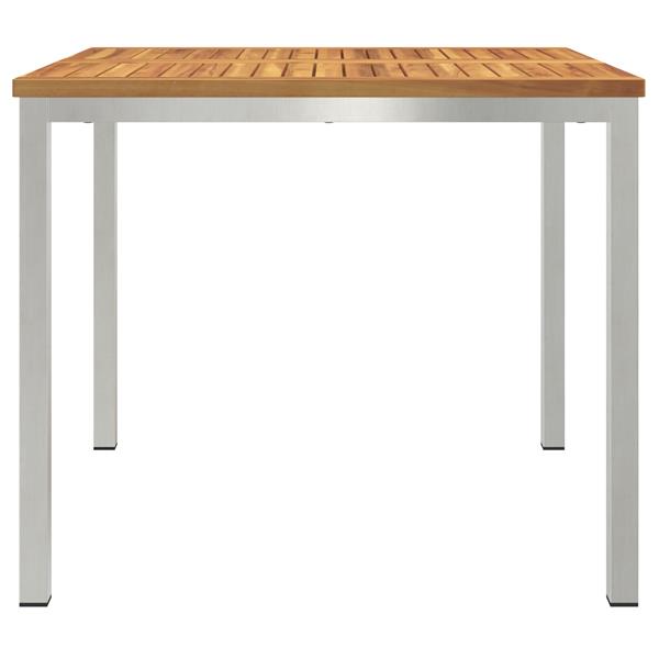 Grote foto vidaxl tuin eettafel 90x90x74 5 cm van massief acaciahout tuin en terras tuinmeubelen