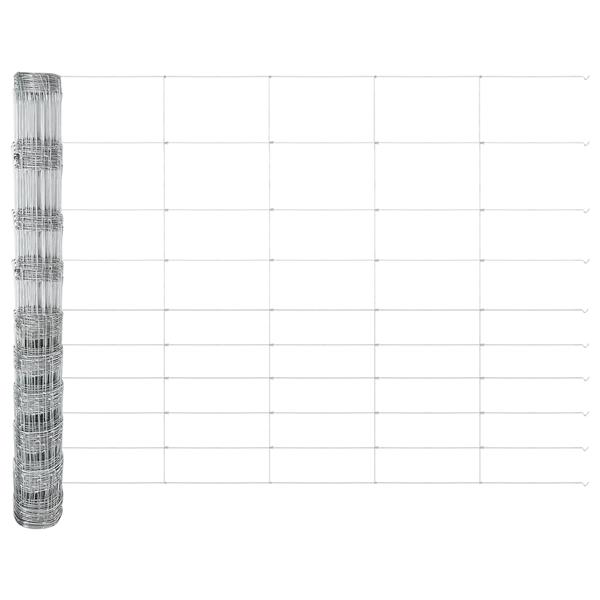 Grote foto vidaxl veldomheining 1 2x25 m gegalvaniseerd staal tuin en terras hekken en schuttingen