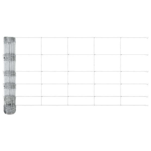Grote foto vidaxl veldhek 0.8x25 m gegalvaniseerd staal tuin en terras hekken en schuttingen