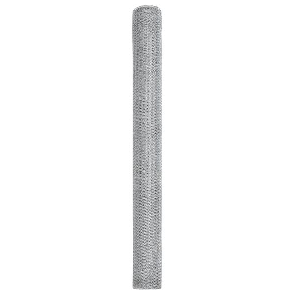Grote foto vidaxl hexagoon gaas 1 6x50 m gegalvaniseerd staal tuin en terras hekken en schuttingen