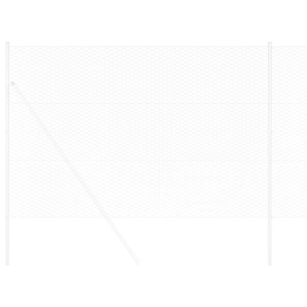 Grote foto vidaxl hexagon schutting 1 5x50 m gegalvaniseerd staal tuin en terras hekken en schuttingen