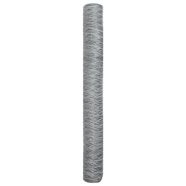 Grote foto vidaxl hexagon fencing 1.2x50 m gegalvaniseerd staal tuin en terras hekken en schuttingen