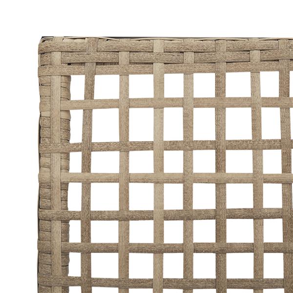 Grote foto vidaxl tuinstoelen 2 st met kussens poly rattan beige tuin en terras tuinmeubelen
