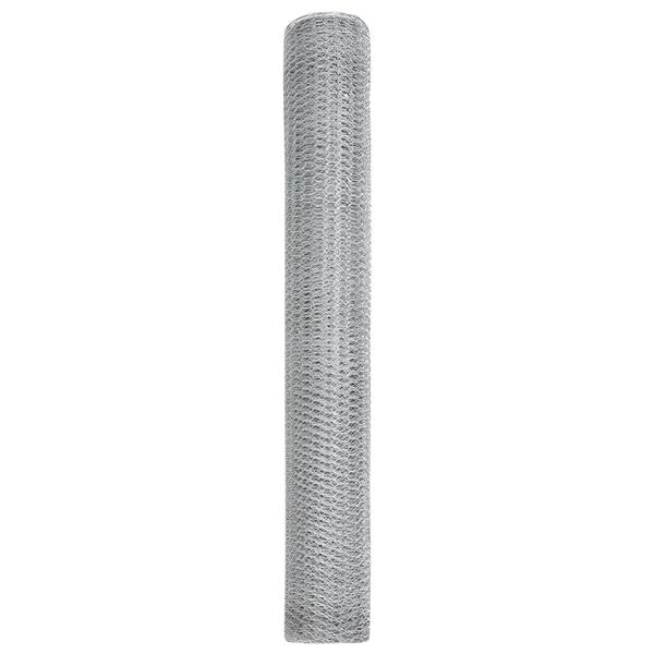 Grote foto vidaxl hexagon fencing 1x50 m gegalvaniseerd staal tuin en terras hekken en schuttingen