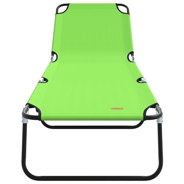 Grote foto vidaxl opvouwbare ligbedden 2 stuks draagbaar groen 600d oxford stof tuin en terras tuinmeubelen