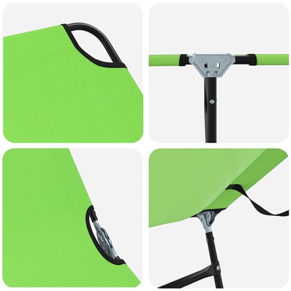 Grote foto vidaxl opvouwbaar ligbed draagbaar groen 600d oxford stof tuin en terras tuinmeubelen