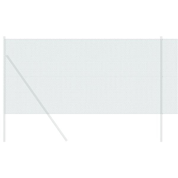 Grote foto vidaxl hexagon fence groen 1 4x50 m staal tuin en terras hekken en schuttingen