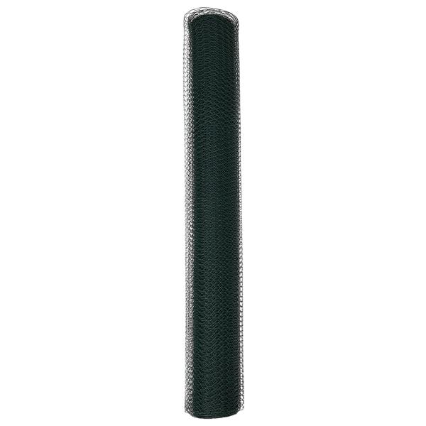 Grote foto vidaxl hexagon fence groen 1 4x50 m staal tuin en terras hekken en schuttingen