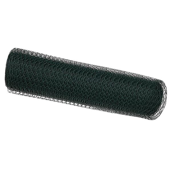 Grote foto vidaxl hexagonaal heining groen 0.4x50 m staal tuin en terras hekken en schuttingen