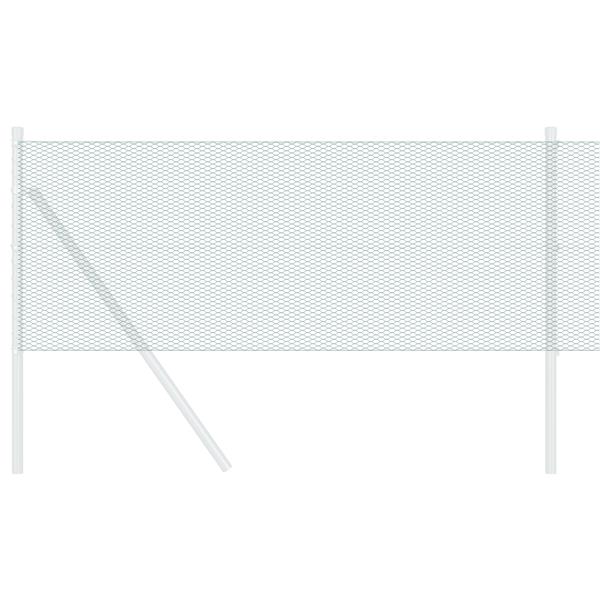 Grote foto vidaxl hexagonaal heining groen 0.4x50 m staal tuin en terras hekken en schuttingen