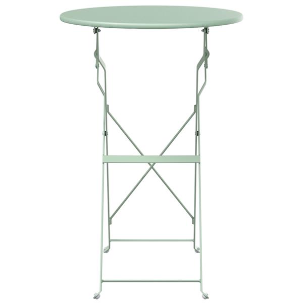Grote foto vidaxl opvouwbare tuin tafel lichtgroen 50x71 cm staal tuin en terras tuinmeubelen