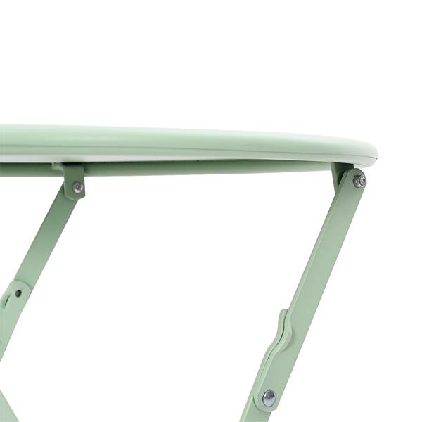 Grote foto vidaxl opvouwbare tuin tafel lichtgroen 50x71 cm staal tuin en terras tuinmeubelen
