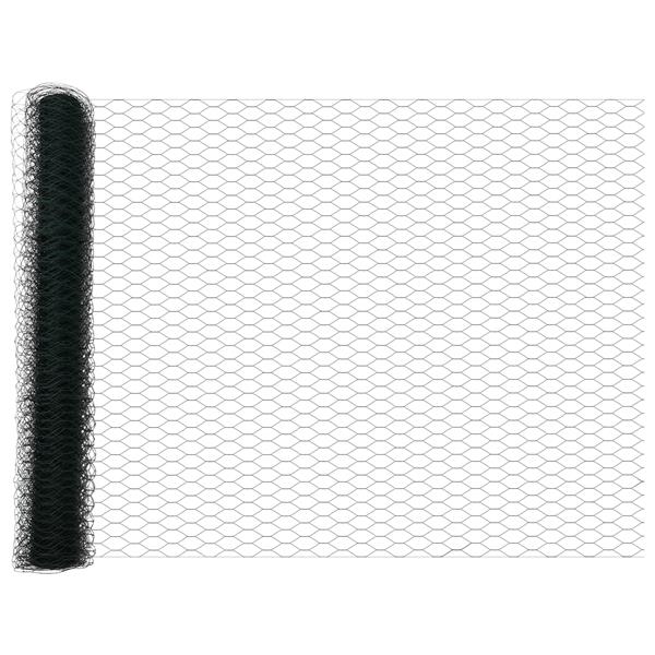 Grote foto vidaxl hexagon schutting groen 1 4x10 m staal tuin en terras hekken en schuttingen