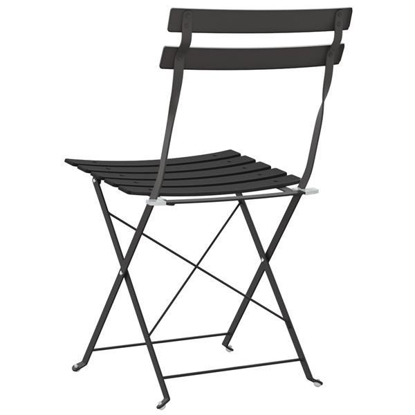 Grote foto vidaxl tuinstoelen 2 st inklapbaar staal antraciet tuin en terras tuinmeubelen