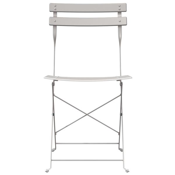 Grote foto vidaxl tuinstoelen 2 st inklapbaar staal beige tuin en terras tuinmeubelen