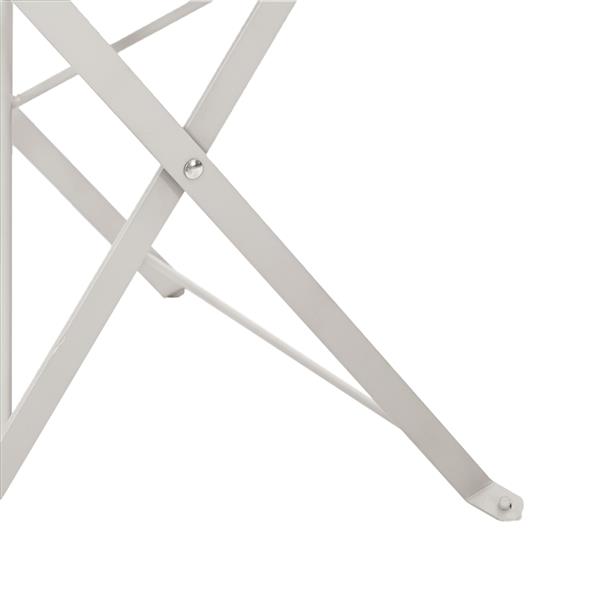 Grote foto vidaxl tuinstoelen 2 st inklapbaar staal beige tuin en terras tuinmeubelen