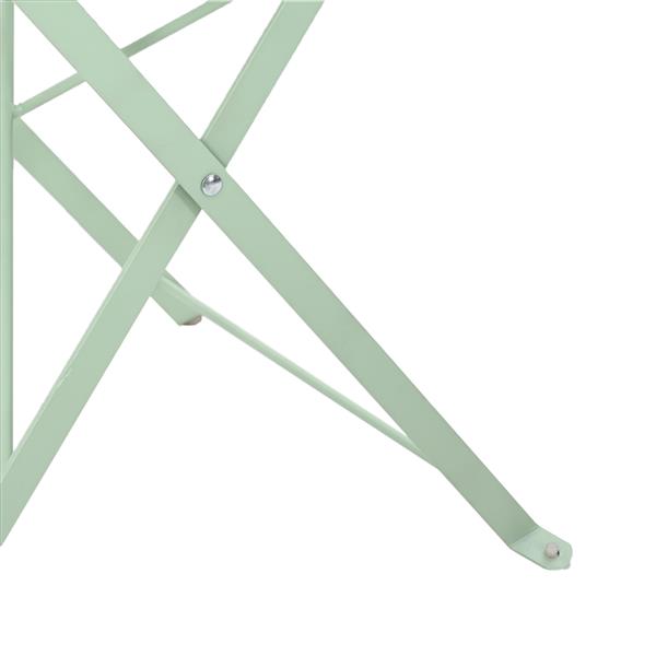 Grote foto vidaxl tuinstoelen 2 st inklapbaar staal lichtmint tuin en terras tuinmeubelen