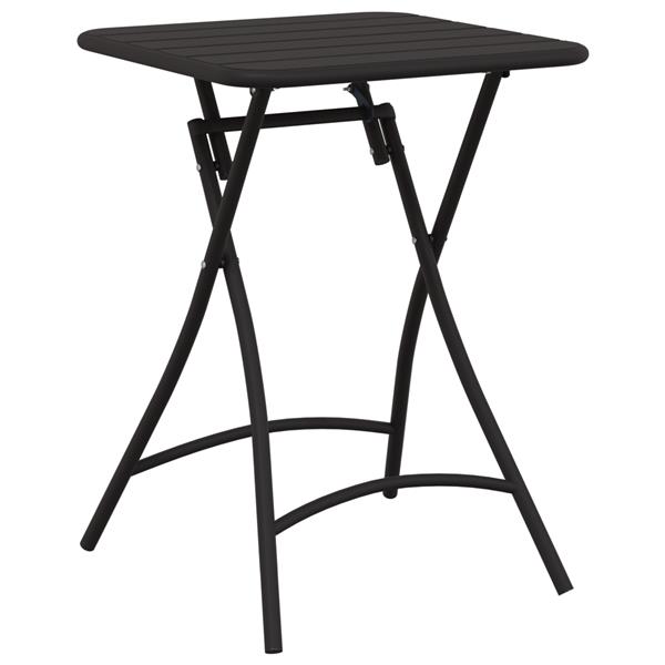 Grote foto vidaxl tuintafel inklapbaar 55x55x73 cm staal antraciet tuin en terras tuinmeubelen