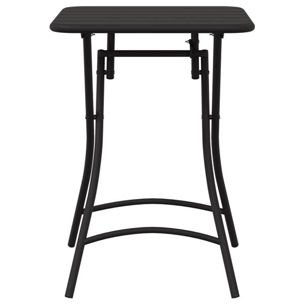 Grote foto vidaxl tuintafel inklapbaar 55x55x73 cm staal antraciet tuin en terras tuinmeubelen