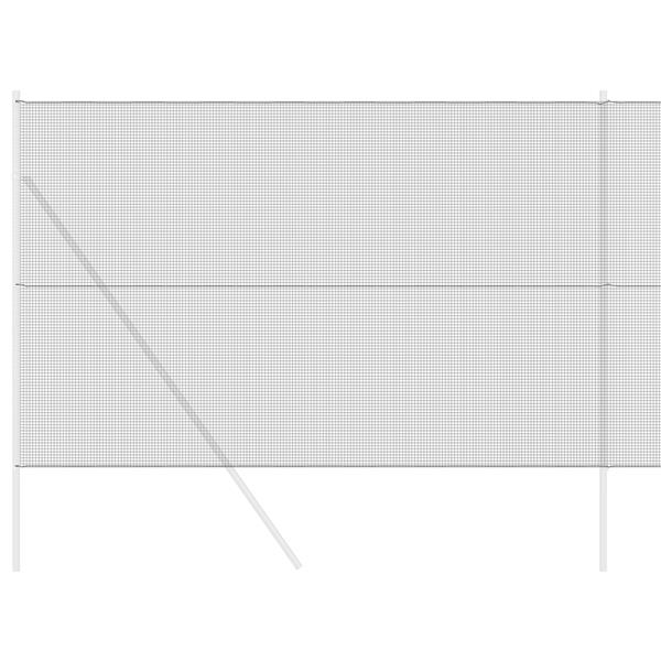 Grote foto vidaxl gelast draadafsluiting grijs 1.6x25 m staal tuin en terras hekken en schuttingen