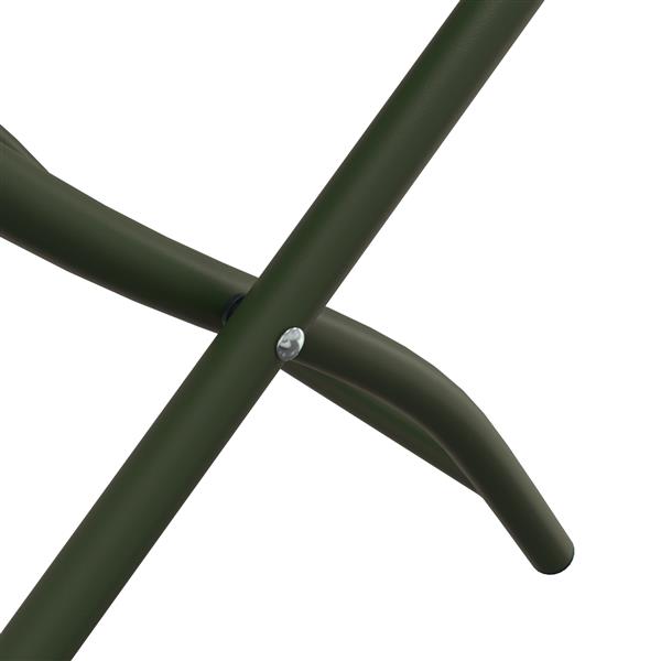 Grote foto vidaxl tuinstoelen 2 st inklapbaar 42x52x82 cm staal donkergroen tuin en terras tuinmeubelen