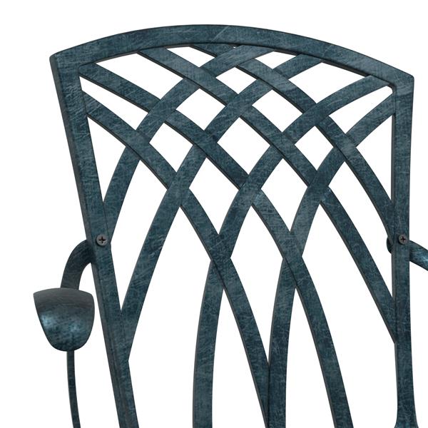 Grote foto vidaxl tuinstoelen 2 st gietaluminium groen tuin en terras tuinmeubelen