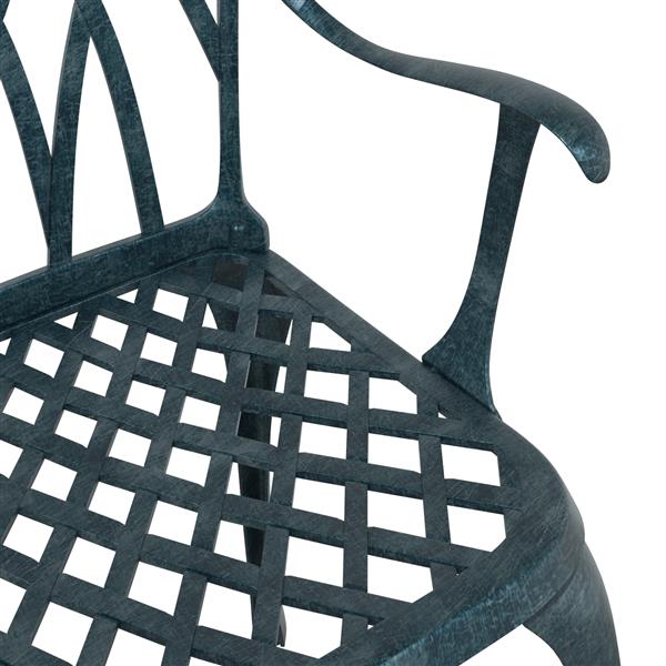 Grote foto vidaxl tuinstoelen 2 st gietaluminium groen tuin en terras tuinmeubelen