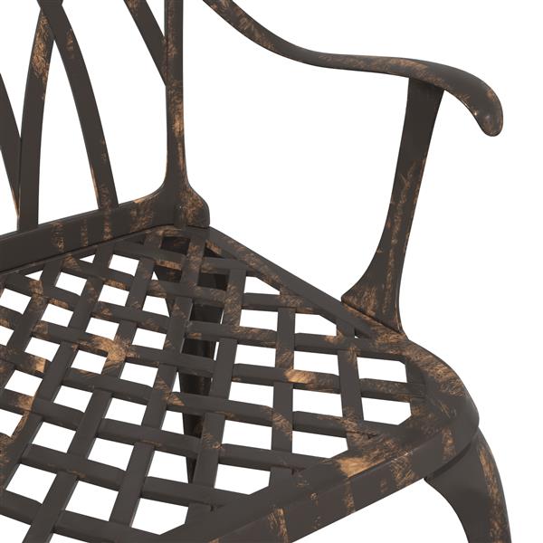 Grote foto vidaxl tuinstoelen 2 st gietaluminium bronskleurig tuin en terras tuinmeubelen