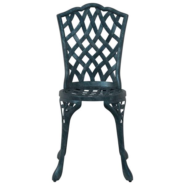 Grote foto vidaxl tuinstoelen 2 st gietaluminium groen tuin en terras tuinmeubelen