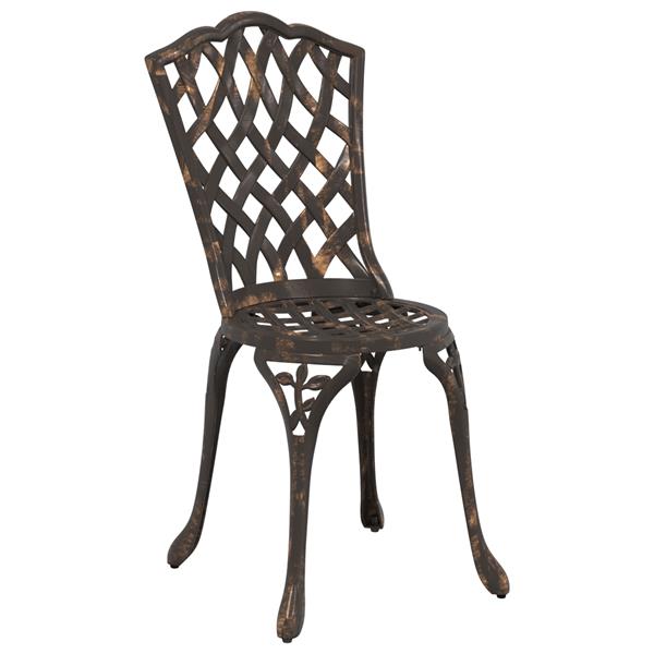 Grote foto vidaxl tuinstoelen 2 st gietaluminium bronskleurig tuin en terras tuinmeubelen