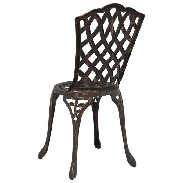 Grote foto vidaxl tuinstoelen 2 st gietaluminium bronskleurig tuin en terras tuinmeubelen