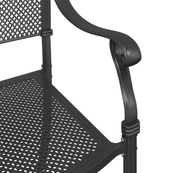 Grote foto vidaxl tuinstoelen 2 st gietaluminium zwart tuin en terras tuinmeubelen