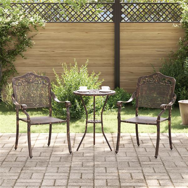 Grote foto vidaxl tuinstoelen 2 st gietaluminium bronskleurig tuin en terras tuinmeubelen
