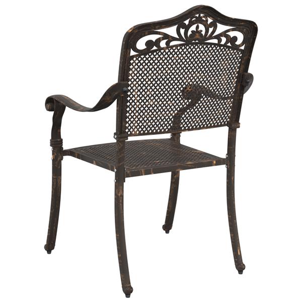 Grote foto vidaxl tuinstoelen 2 st gietaluminium bronskleurig tuin en terras tuinmeubelen