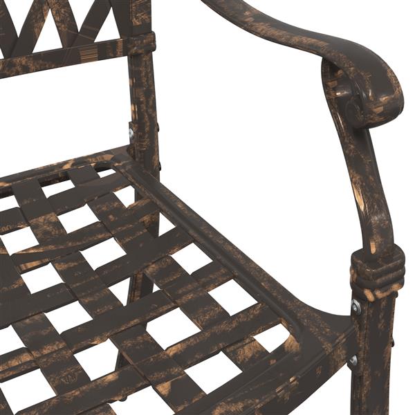 Grote foto vidaxl tuinstoelen 2 st gietaluminium bronskleurig tuin en terras tuinmeubelen