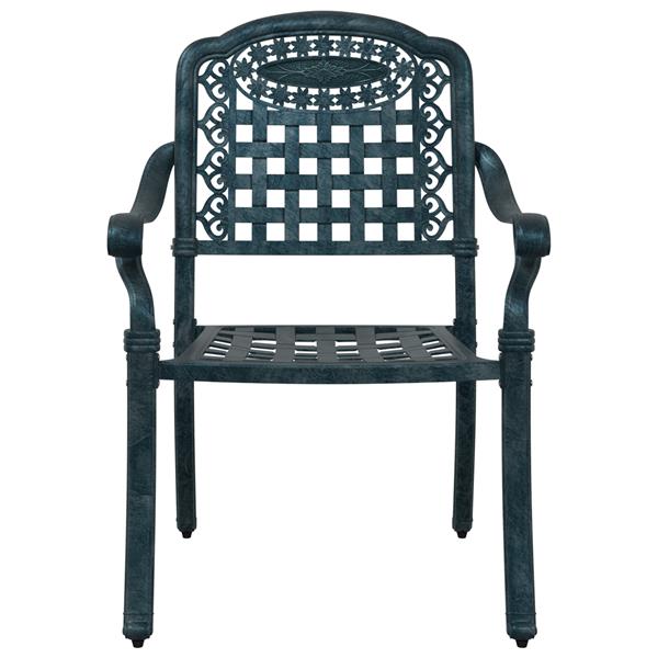Grote foto vidaxl tuinstoelen 2 st gietaluminium groen tuin en terras tuinmeubelen