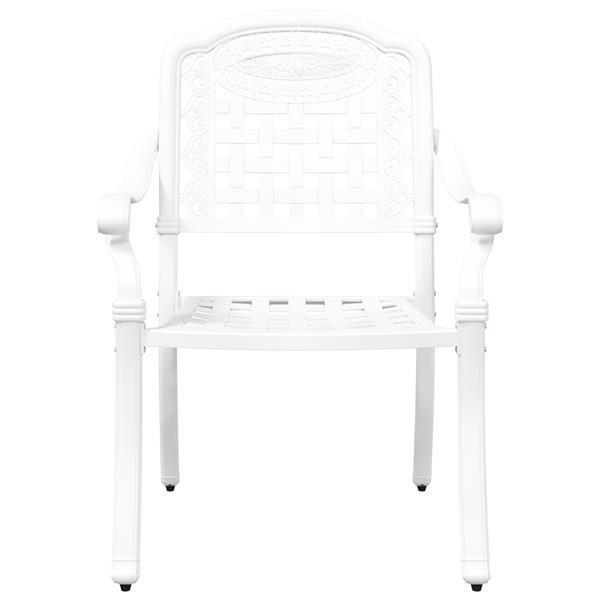 Grote foto vidaxl tuinstoelen 2 st gietaluminium wit tuin en terras tuinmeubelen