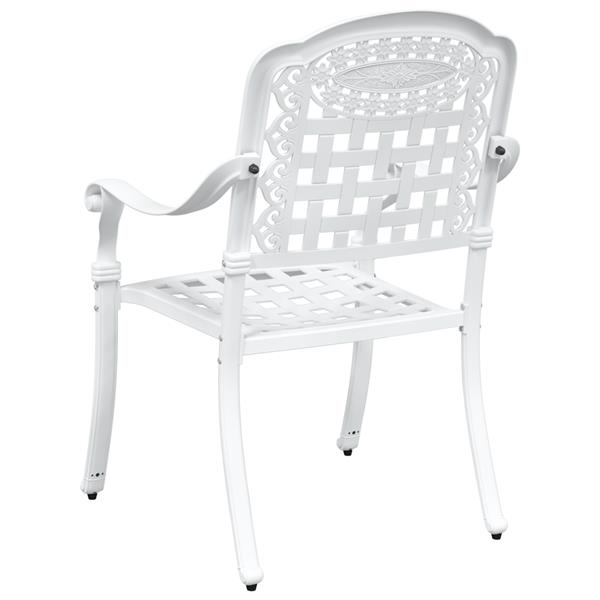 Grote foto vidaxl tuinstoelen 2 st gietaluminium wit tuin en terras tuinmeubelen