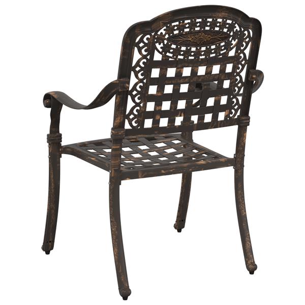 Grote foto vidaxl tuinstoelen 2 st gietaluminium bronskleurig tuin en terras tuinmeubelen