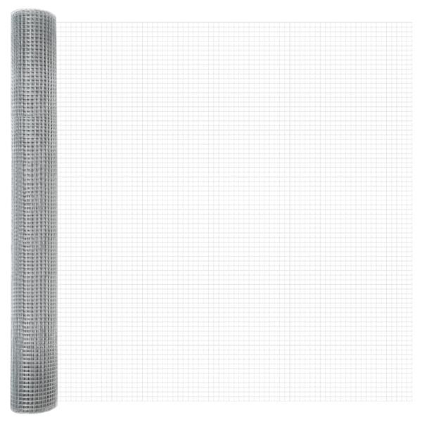 Grote foto vidaxl gelast draadhek 1x50 m gegalvaniseerd staal tuin en terras hekken en schuttingen