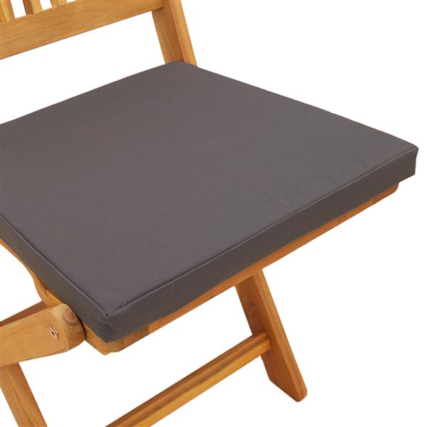 Grote foto vidaxl tuinstoelen 2 st inklapbaar met grijs kussen massief acaciahout tuin en terras tuinmeubelen