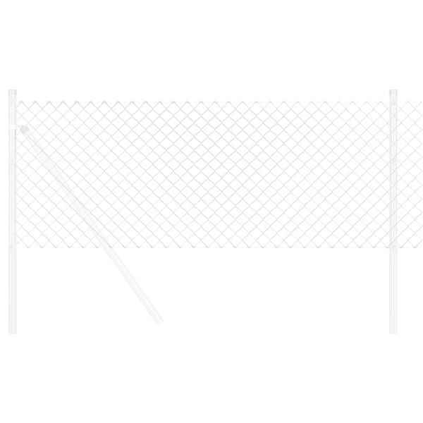 Grote foto vidaxl ketenlinkhek 0.8x10 m ge galvaniseerd staal tuin en terras hekken en schuttingen
