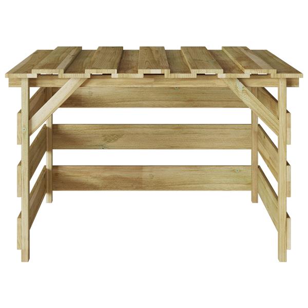 Grote foto vidaxl robotmaaier garage impregneerd hout pain tuin en terras tuinhuisjes en blokhutten