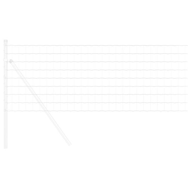 Grote foto vidaxl euro omheining 0.4x25 m gegalvaniseerd staal tuin en terras hekken en schuttingen