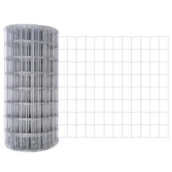 Grote foto vidaxl euro omheining 0.4x25 m gegalvaniseerd staal tuin en terras hekken en schuttingen